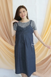 MAMA HAMIL Cindy Dress Overall Baju Hamil Lucu Modis Menyusui Monyet 2 in 1 Busui   HO 68 5  large